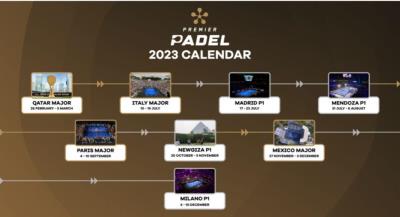 Premier Padel presenta su primer calendario para este 2023