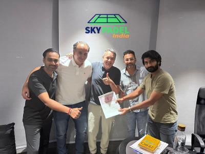 Sky Padel apuesta por el mercado indio con la inauguración de su filial Sky Padel India