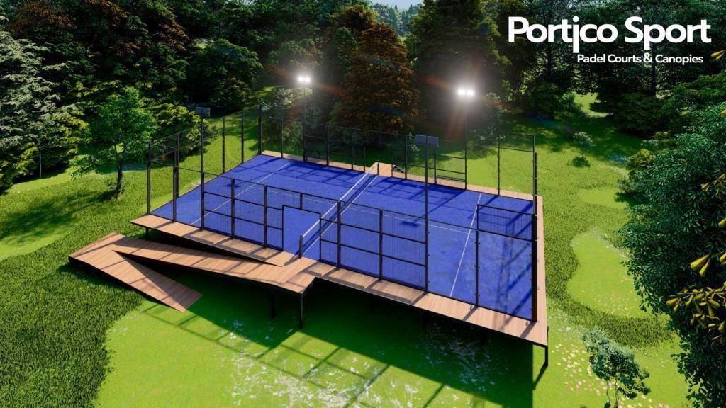 Portico Sport designs a platform so you can install your padel court on ...
